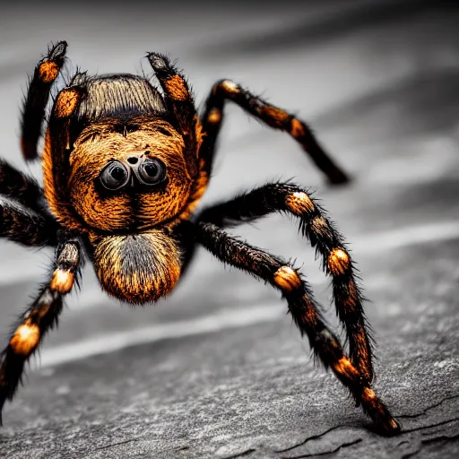 Prompt: photograph of a giant spider bear, 4 k, nikon d 8 5 0