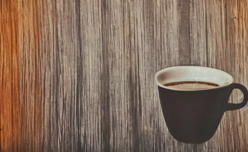 Image similar to a beautiful photo of coffe cup painted on the metal curtain of a cafeteria