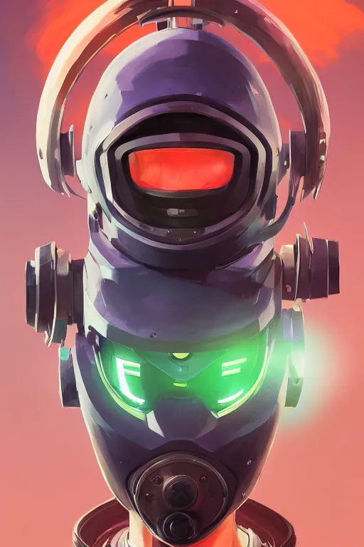 Image similar to epic mask helmet robot ninja portrait stylized as fornite style game design fanart by concept artist gervasio canda, behance hd by jesper ejsing, by rhads, makoto shinkai and lois van baarle, ilya kuvshinov, rossdraws global illumination radiating a glowing aura global illumination ray tracing hdr render in unreal engine 5