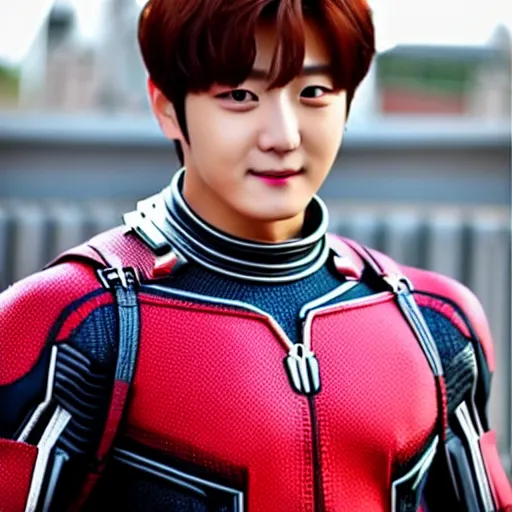 Image similar to BTS member Jung Kook as Ant Man