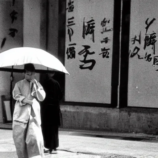 Image similar to candid street photography of a genji apparition dream scene ( 2 0 2 1 ) by hisaji hara