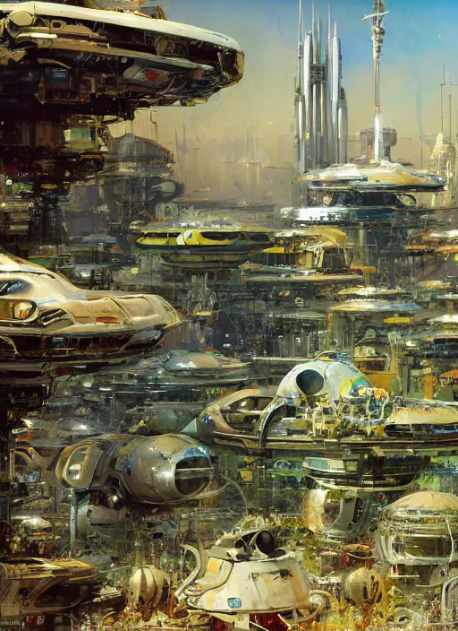 Image similar to photorealistic image of a retro futurism, solarpunk, biopunk, naturecore, by john berkey