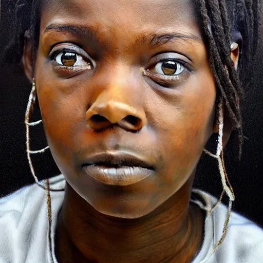 Image similar to : jaiye farrell art, hyper - realistic, detailed,