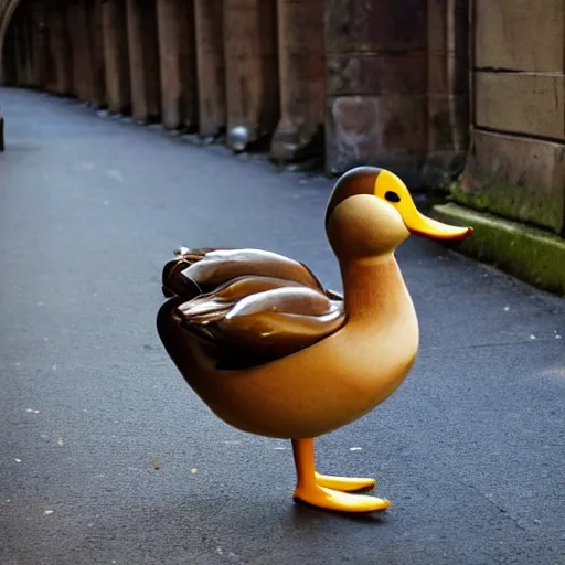 Image similar to antro duck with human arms