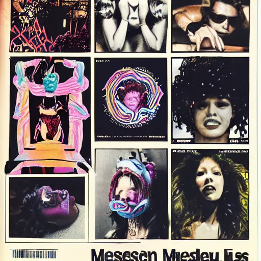 Image similar to medusa 8 0 s collage fanzine