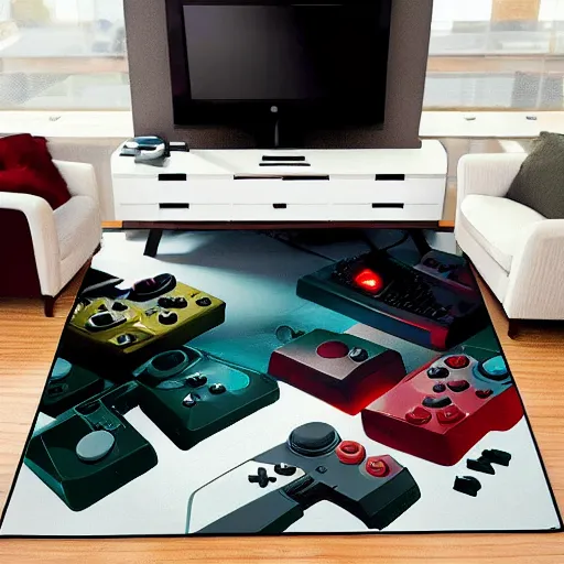 Image similar to gamer tufting rug