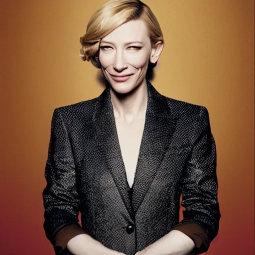 Image similar to cate blanchett , comedy, movie poster,