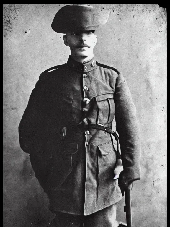 Image similar to portrait of rorschach, ww1 photo, grainy, high detail, high resolution,