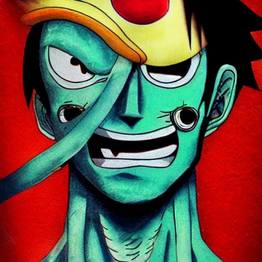 Image similar to photo realistic franky from one piece