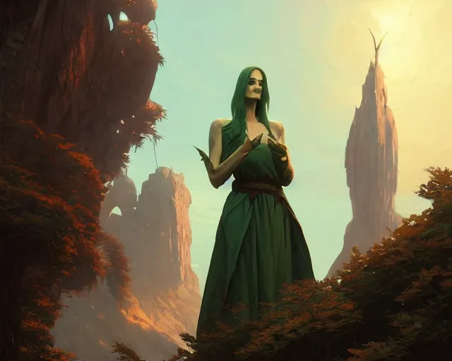 Prompt: highly detailed portrait of eva green as a bald elf mage, in gta v, stephen bliss, unreal engine, fantasy art by greg rutkowski, loish, rhads, ferdinand knab, makoto shinkai and lois van baarle, ilya kuvshinov, rossdraws, tom bagshaw, global illumination, radiant light, detailed and intricate environment