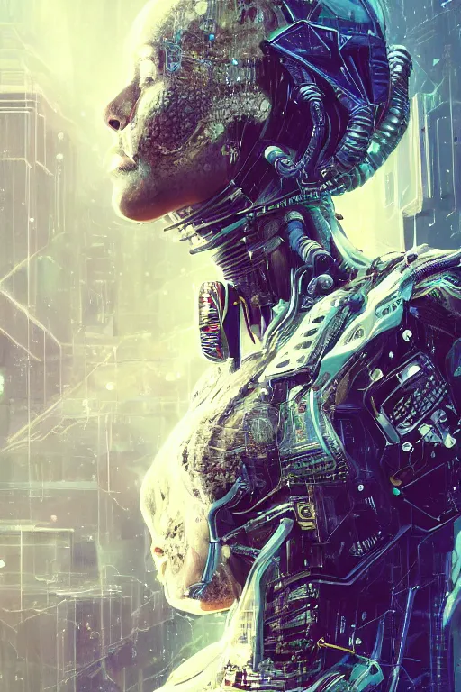 Image similar to hyperrealistic portrait of a woman monster astronaut, full body portrait, well lit, intricate abstract. cyberpunk, intricate artwork, by Tooth Wu, wlop, beeple. octane render,in the style of Jin Kagetsu, James Jean and wlop, highly detailed, sharp focus, intricate concept art, digital painting, ambient lighting, 4k, artstation