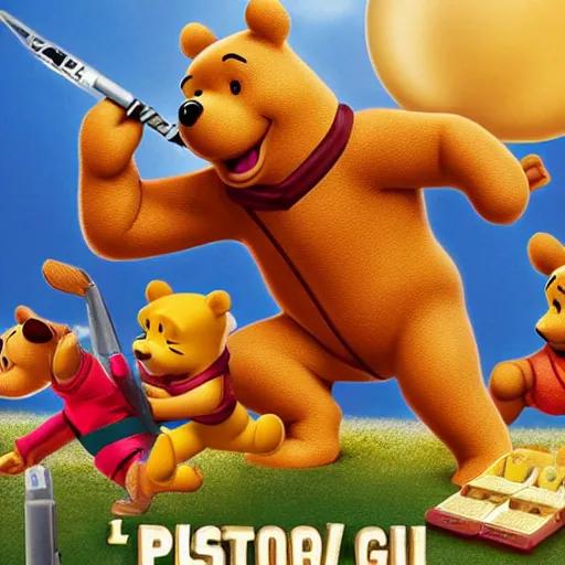 Prompt: winnie the poo hasbro g. i joe 4 k