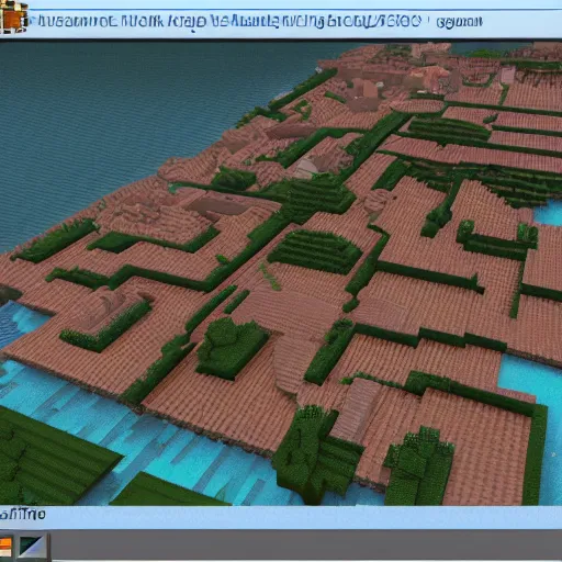 Image similar to screenshot of venice made in minecraft, ground level, closeup, beautiful, award winning