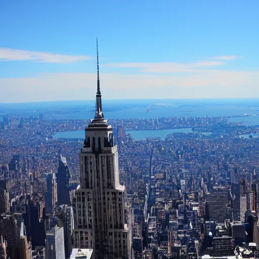 Prompt: view of New York from the Mont Blanc