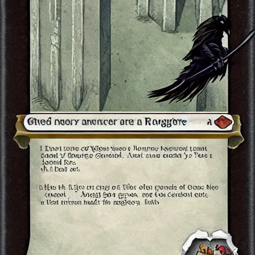 Prompt: a raven rogue in a castle. r / oldschoolfantasy