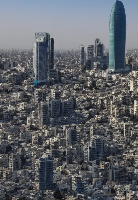 Prompt: Cyberpunk Tel Aviv