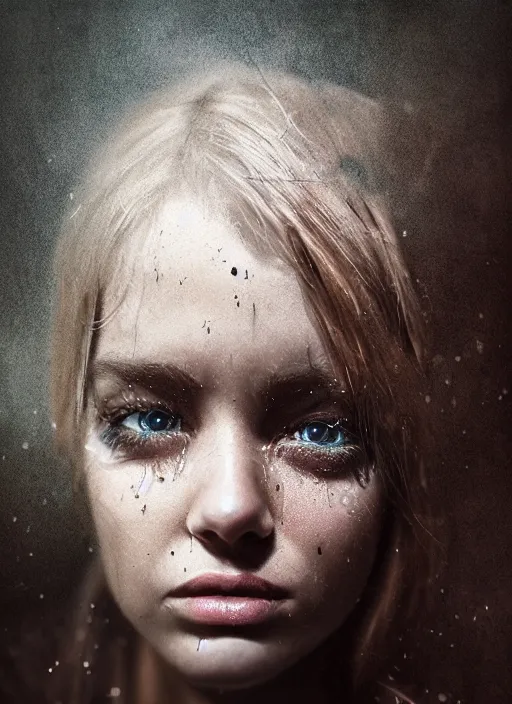 Prompt: cinematic shot epic portraits, hyper realistic, mood lighting, fantasy, detailed tears, highly detailed, super realistic, perfect lighting pixel sorting, style sheet