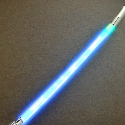 Image similar to X-shaped lightsaber, detailed photo, futuristic