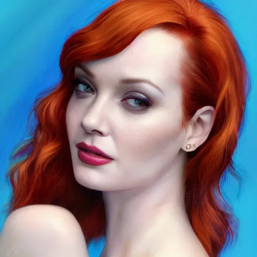 Image similar to photo of a gorgeous christina hendricks in the style of stefan kostic, cyberpunk, realistic, professionally, professionally color graded, half body shot, leather body suit, sharp focus, 8 k high definition, insanely detailed, intricate, elegant, art by stanley lau and artgerm