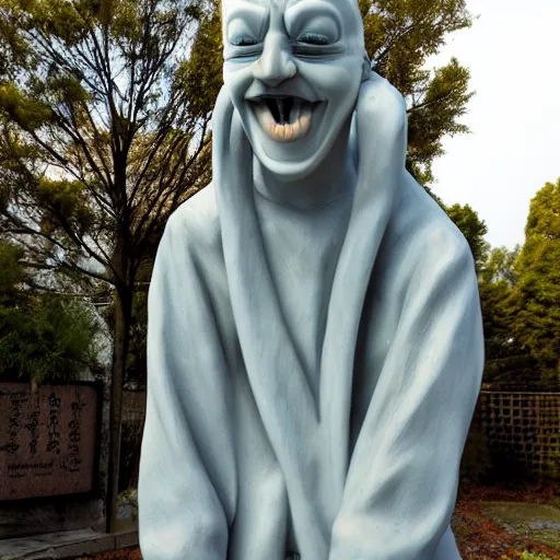 Image similar to photo of a creepy statue by Izumi Kato