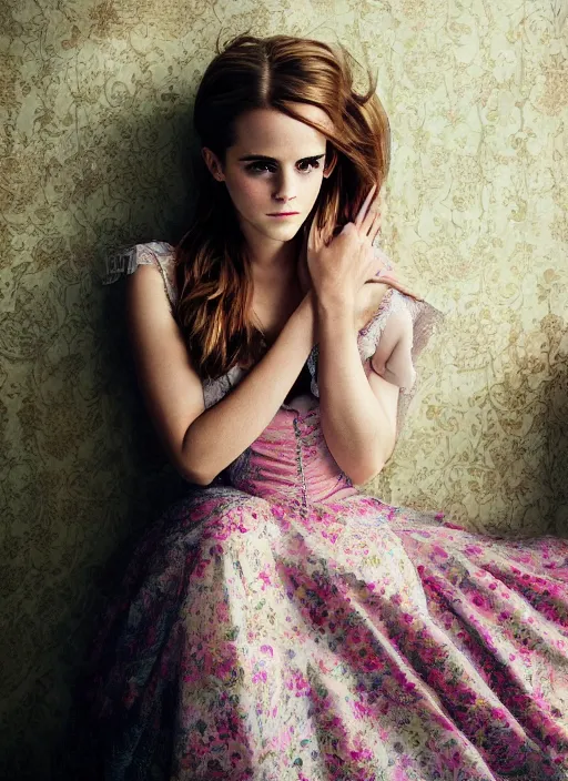 Prompt: Emma Watson for Victorian Secret, perfect face, morning sleeping bedroom, full length shot, colorful, XF IQ4, 150MP, 50mm, f/1.4, ISO 200, 1/160s, natural light, Adobe Photoshop, Adobe Lightroom, DxO Photolab, Corel PaintShop Pro, rule of thirds, symmetrical balance, depth layering, polarizing filter, Sense of Depth, AI enhanced