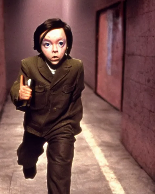 Prompt: color photo of young actor bud cort, from harold and maude, as tetsuo in american live action remake of akira, neo - tokyo, post apocalyptic, telekinesis, mutant psychic children, in the style of alex proyas, ridley scott, katsuhiro otomo