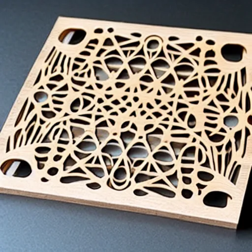 Image similar to layered lasercut wood