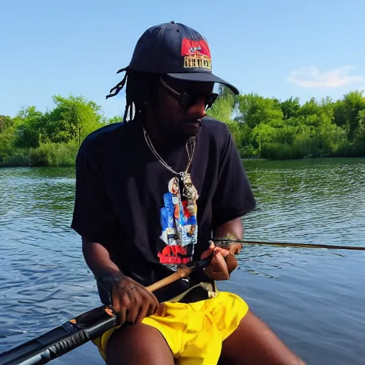 Image similar to chief keef fishing in balaton