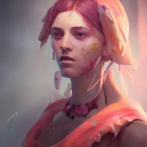 Image similar to a beautiful portrait of a female huggy wuggy from poppy playtime video game, oil painting, Greg Rutkowski, Charlie Bowater, Beeple, unreal 5, DAZ, hyperrealistic, octane render, RPG portrait, dynamic lighting, fantasy art, beautiful face