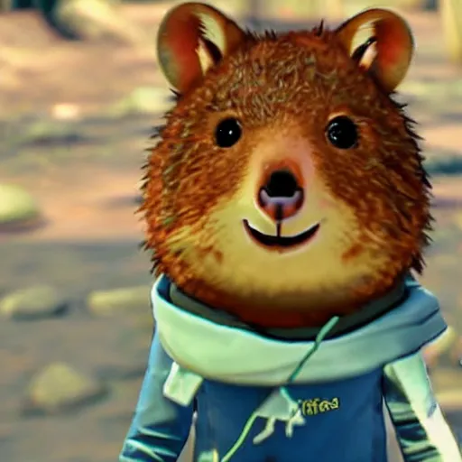 Prompt: a quokka in the video game Life Is Strange