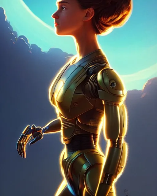 Prompt: weta disney pixar movie still portrait photo of young alicia vikander as thoughtful cyborg woman by pixar, by weta, wlop, ilya kuvshinov, rossdraws, artgerm, maxim cover, latex, sweaty, iridescent, bright morning, anime, liosh, mucha