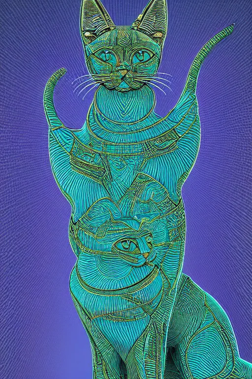 Prompt: bastet a true goddess of all cats, symmetry, awesome exposition, very detailed, highly accurate, 8 k