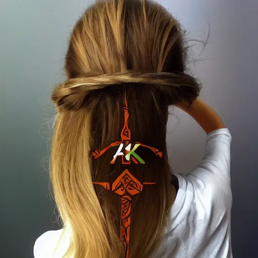 Image similar to ak-47 growing hair