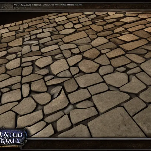 Prompt: stone tile cladding stylized texture, in the style of blizzard entertainment and world of warcraft by michael vicente, unreal engine, 8 k