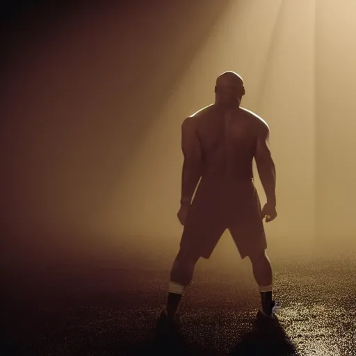 a still of mike tyson, cinematic, 4 k, god rays