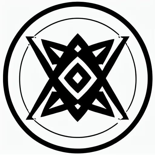 Prompt: vector logo of inquisitive eye, symmetrical, minimal