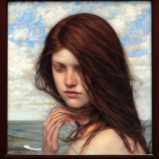 Prompt: wind kissed pictures, ashes, lament, photorealism, hyper - realism, by waterhouse