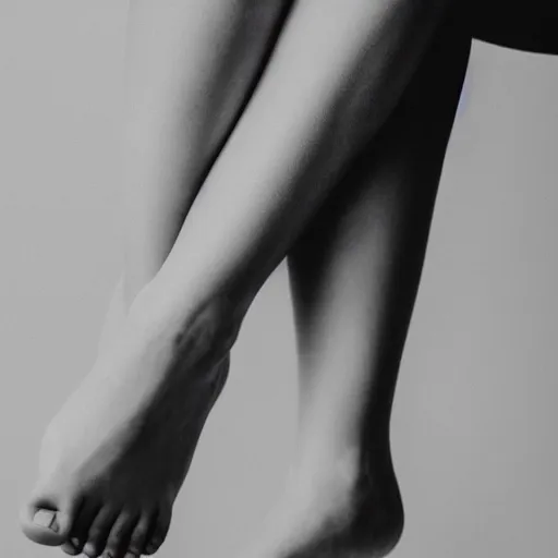 Image similar to a woman's feet, pale, professional photography