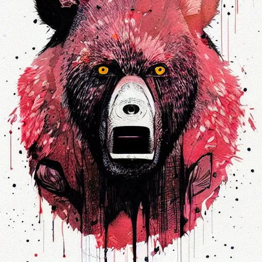 Image similar to Manbearpig is half man half bear half pig I'm super cereal beautiful stunning portrait by conrad roset