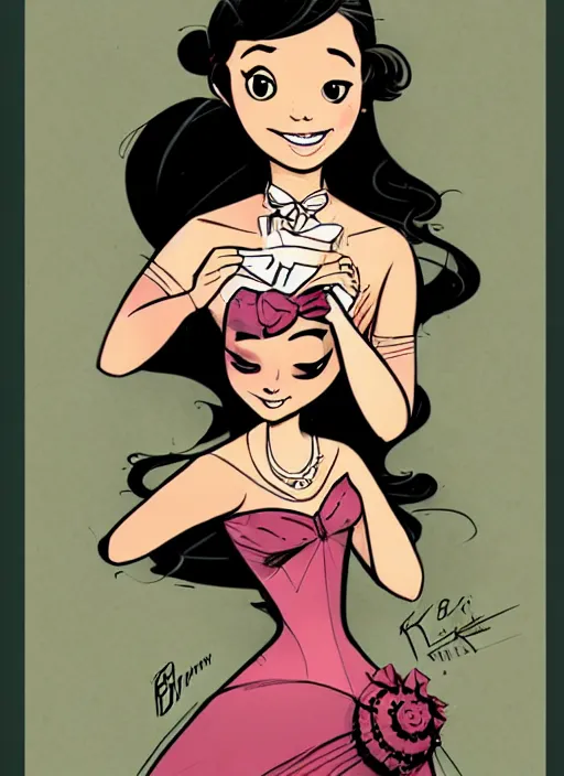 Image similar to a portrait of a pretty young lady by brian kesinger