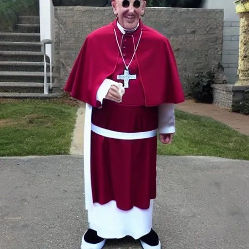 Prompt: Pope sexy Halloween costume for women