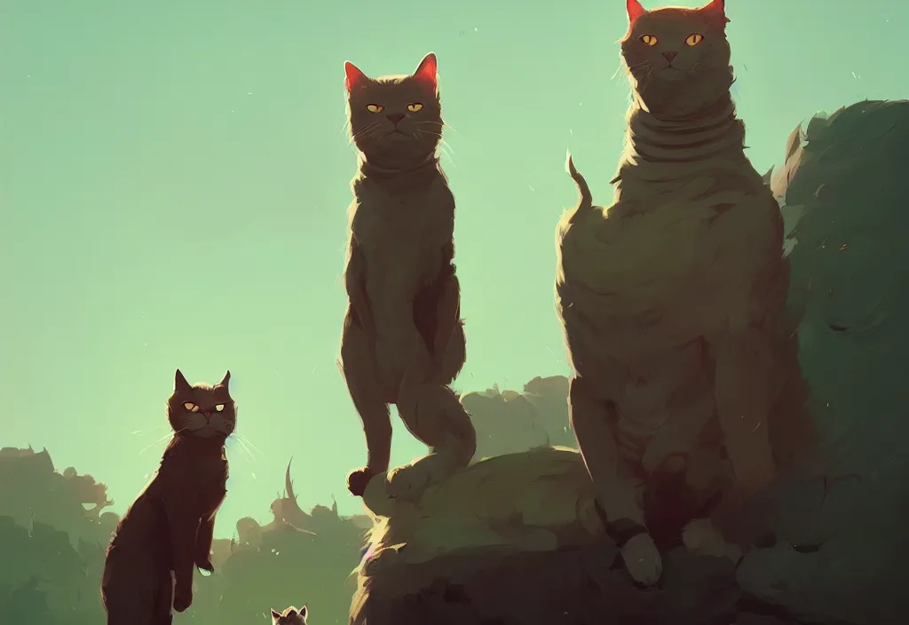 Prompt: portrait of joe biden and giant cat standing together, fantasy, by atey ghailan, by greg rutkowski, by greg tocchini, by james gilleard, by joe gb fenton, dynamic lighting, gradient light green, brown, blonde cream, salad and white colors in scheme, grunge aesthetic