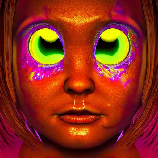 Prompt: photorealistic scared emoji. hyperdetailed photorealism, 1 0 8 megapixels, amazing depth, glowing rich colors, powerful imagery, psychedelic overtones, 3 d finalrender, 3 d shading, cinematic lighting, artstation concept art