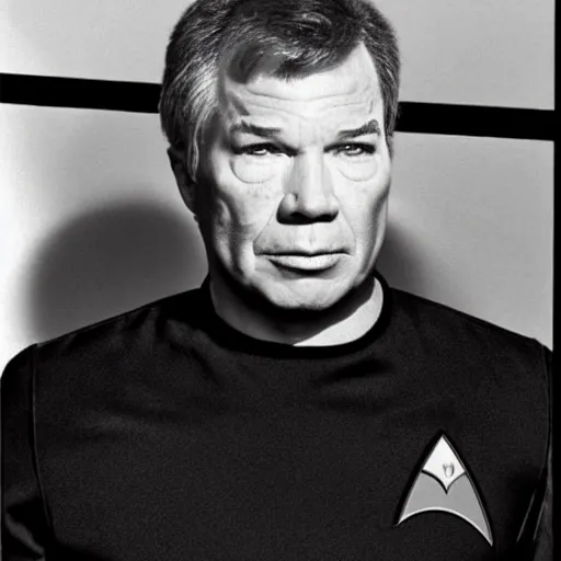 Prompt: photo of a person who looks like a mixture between william shatner and leonard nimoy