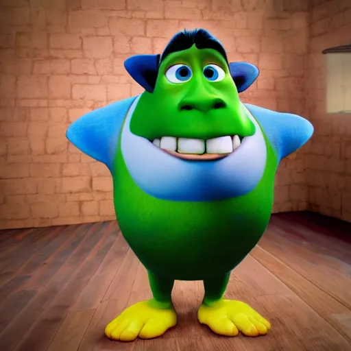 Image similar to new pixar disney dreamworks warner bros character, highly detailed, extremely high quality, hd, 4 k, 8 k, professional photographer, 4 0 mp, lifelike, top - rated, award winning, cinematic, realistic, detailed lighting, detailed shadows, sharp, no blur, edited, corrected, trending