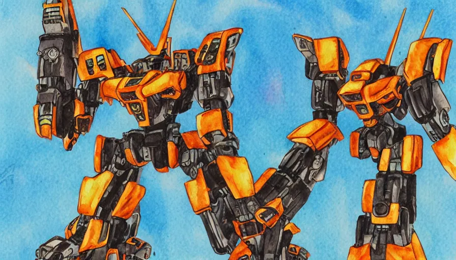 Image similar to gunma mecha in the style of john william water house, watercolor