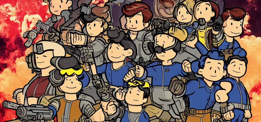 Image similar to Poster of Fallout the Anime Series