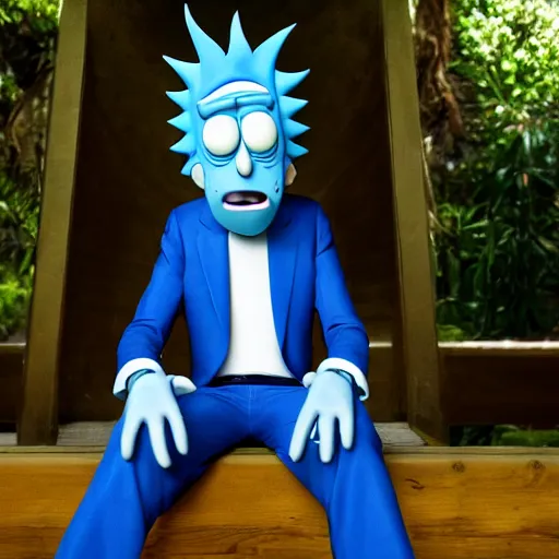 Prompt: rick sanchez from rick and morty as real person, 8 k photography