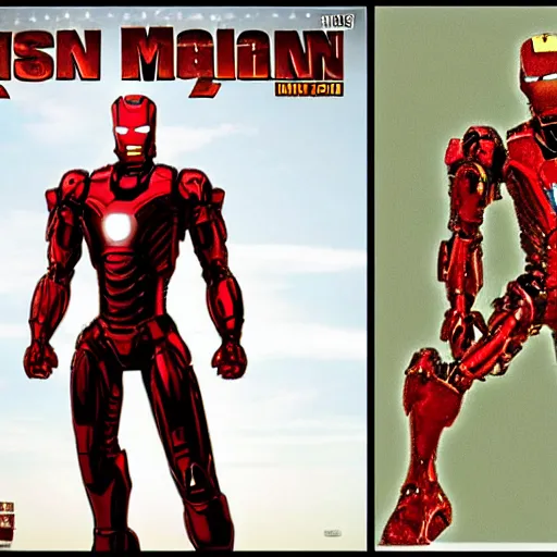 Image similar to rusty old iron man