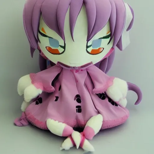 Prompt: cute fumo plush of a goosegirl